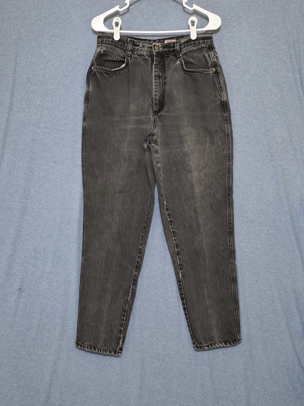 Gitano Black High-Rise Tapered Jeans